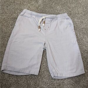AMAZON trendy cuffed island shorts. Grey with ties, Size small